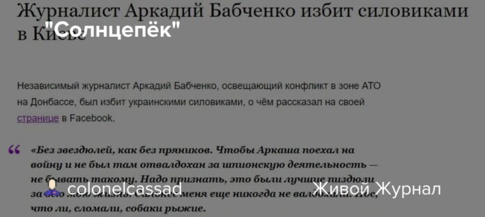 "Солнцепёк": colonelcassad — LiveJournal - LiveJournal